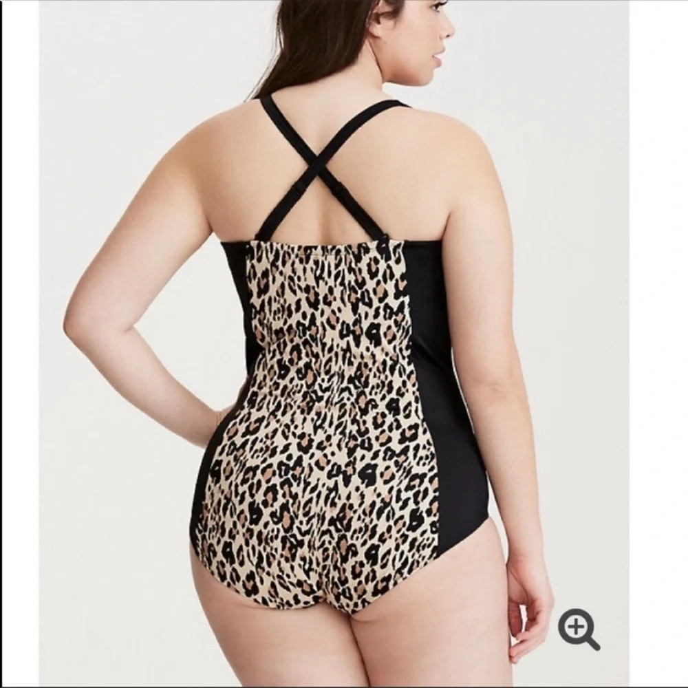 Torrid animal print swimsuit